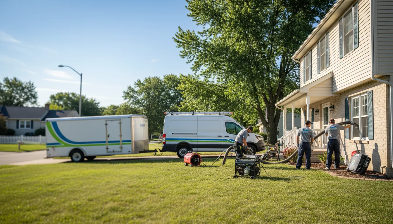Flooded Basement Restoration And Cleanup With Repair in Saint Louis, MI near me